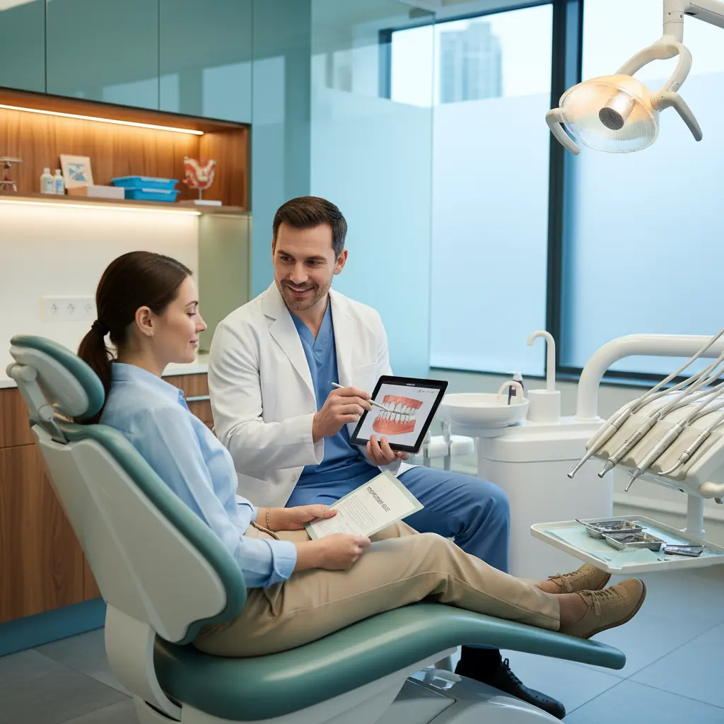 Dentist consultation wisdom teeth